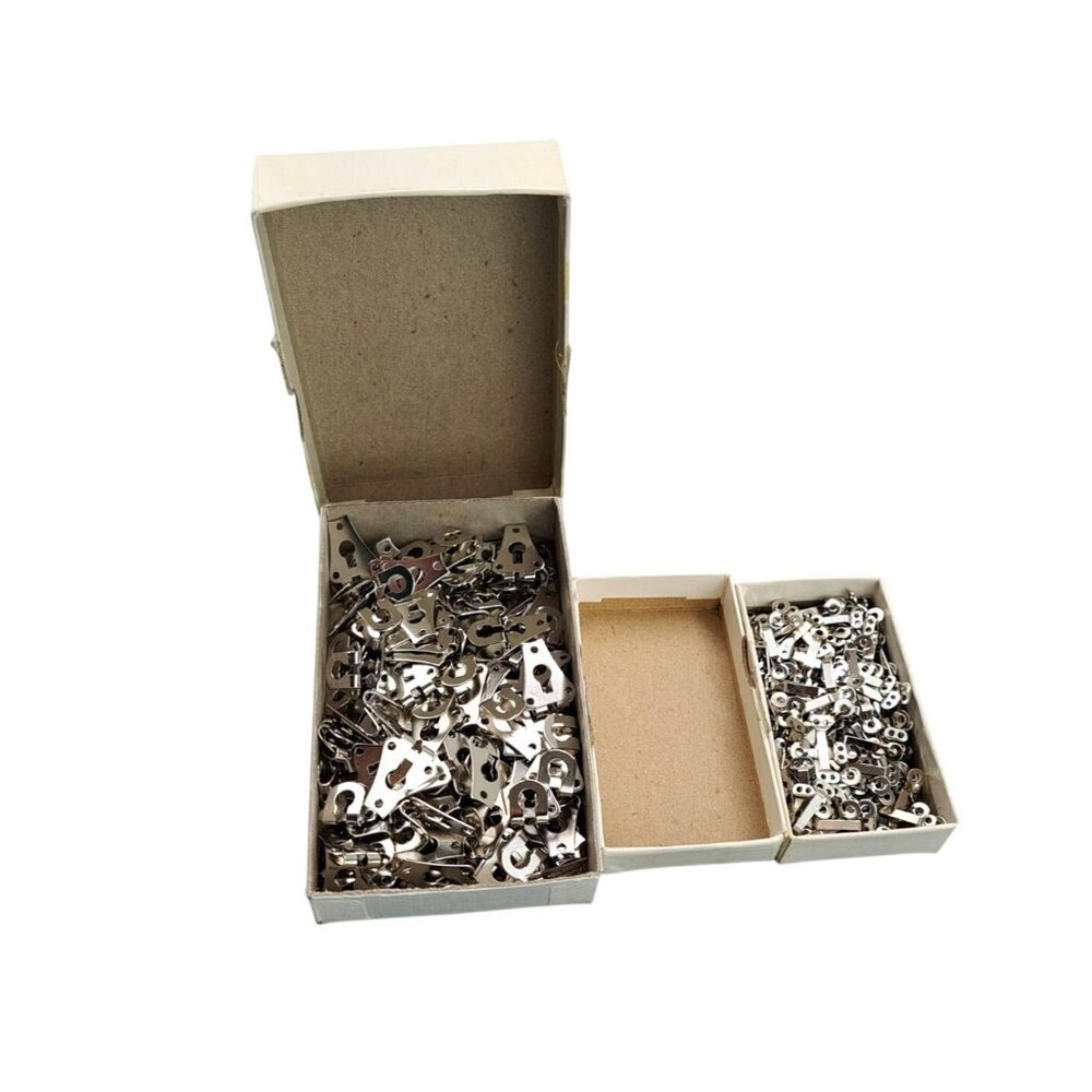 Prym White Steel Pant Hooks & Nickel Skirt Eyes Lot Bundle Sewing Fasteners Eyes